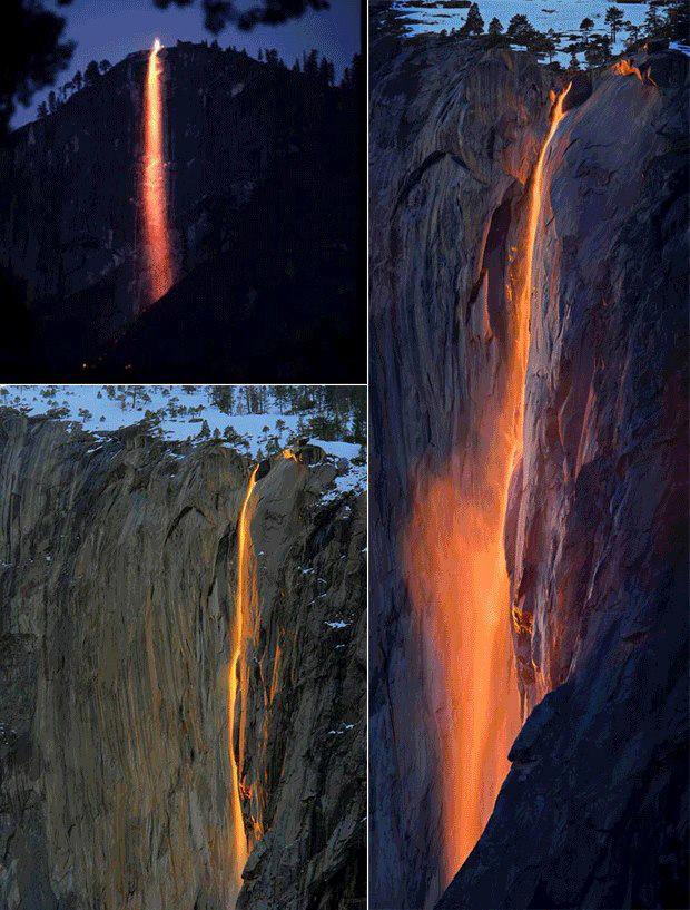 lava waterfall