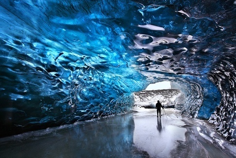 The ice caves of Skaftafeli Iceland
