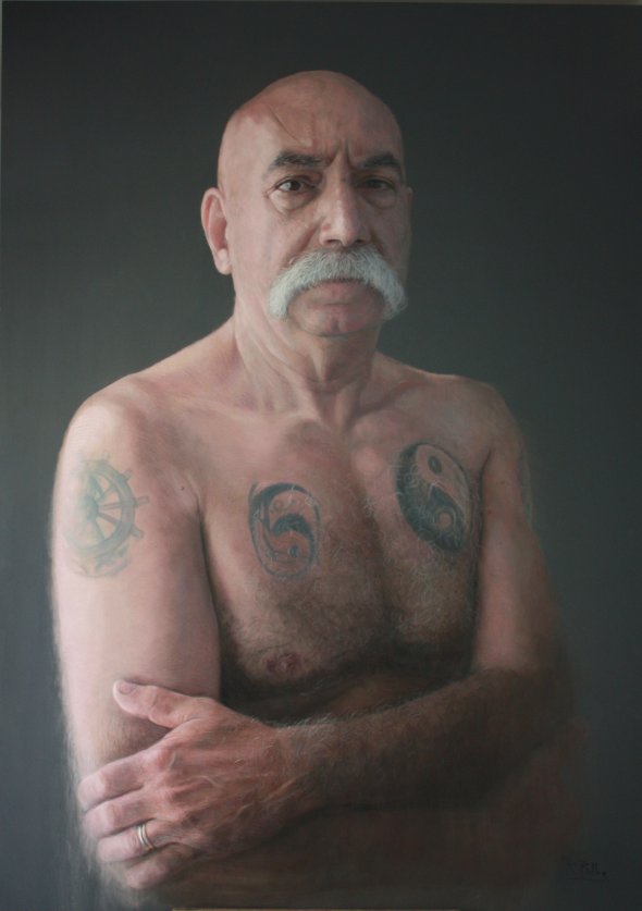 lobo-del-mar-sea-dog--belloso-drew-this-portrait-of-an-old-tattooed-sailor-in-2011-a-pastel-on-wood-piece-it-is-190-cm-by-135-cm
