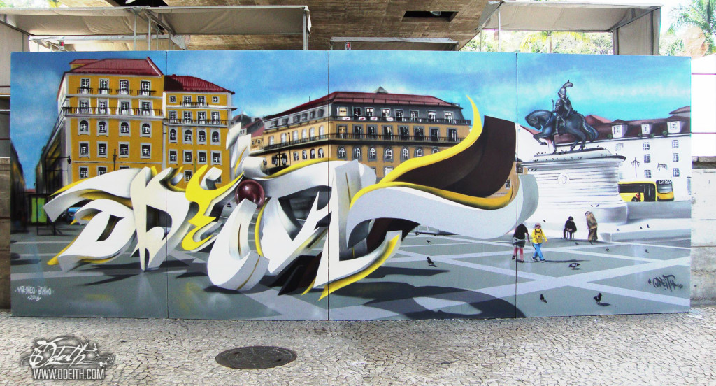 3D-graffiti-letters-standing-on-Praça-da-figueira-Sao-Paulo-Brasil